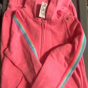 New girls children’s place jacket and pants suit